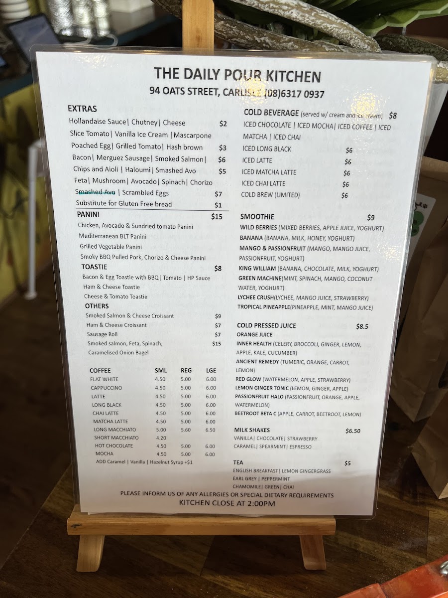 Menu The Daily Pour Kitchen-10