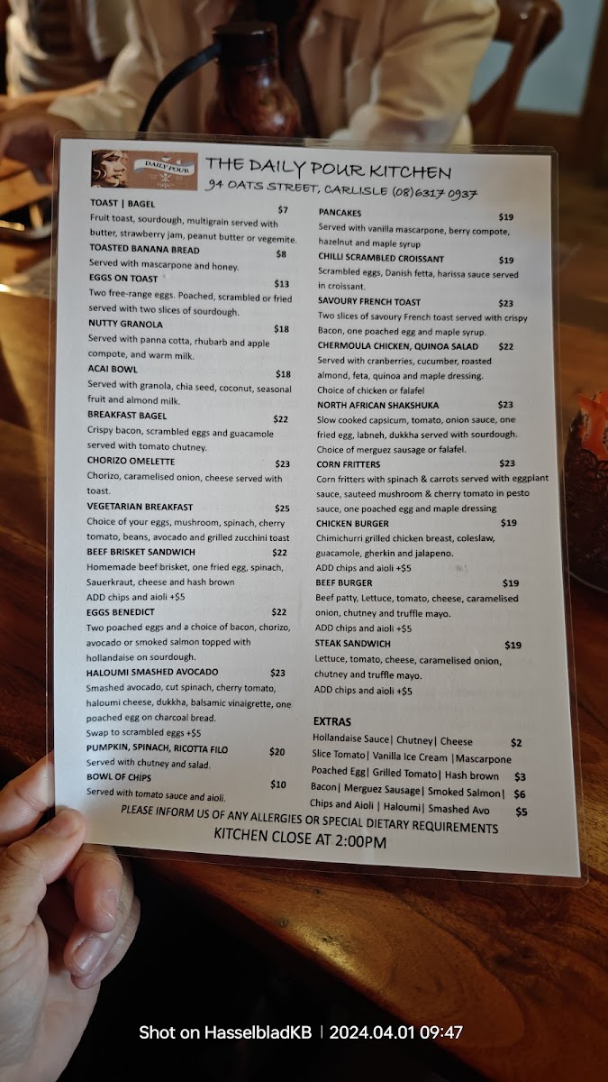 Menu The Daily Pour Kitchen-8